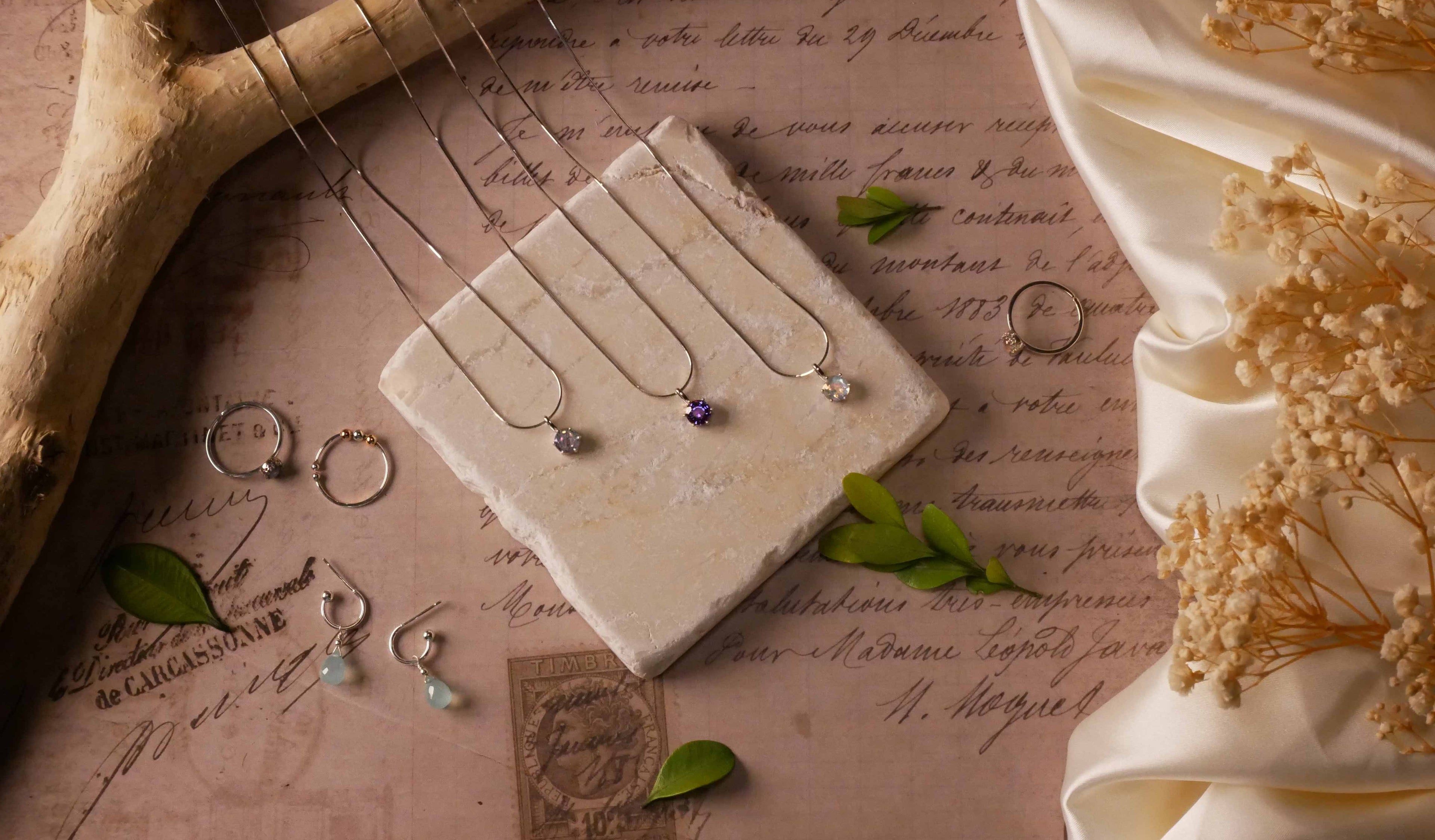 dainty natural gemstone jewelry timeless sterling silver